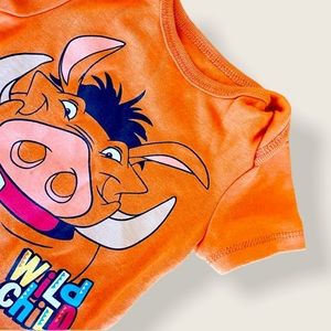DISNEY | Lion King Pumba Snap Closure Onesie